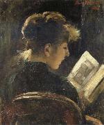 Lovis Corinth Girl Reading oil